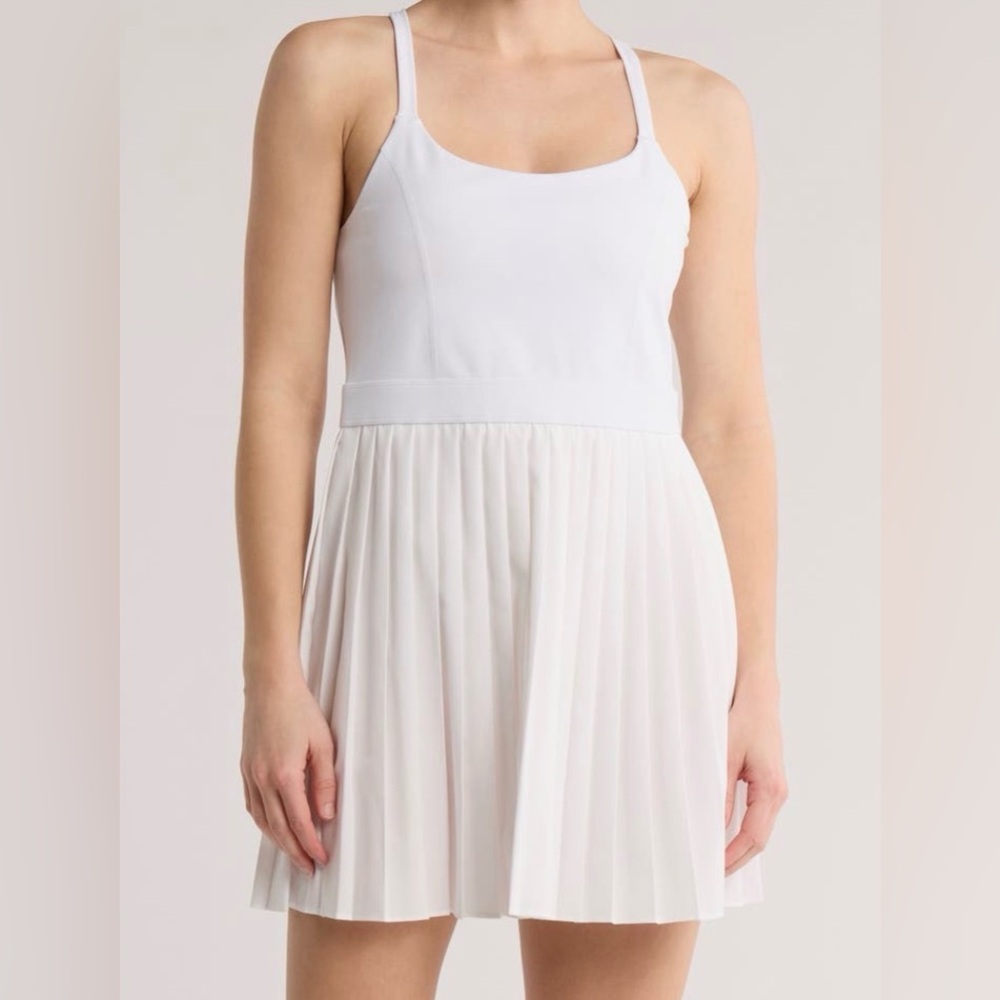 Z by Zella White Pickleball Pleated Dress size small-Brand New